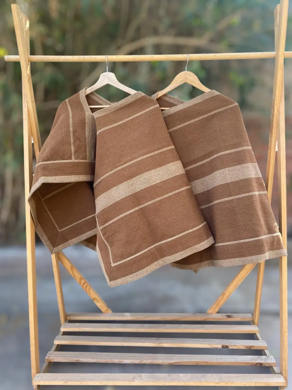 Manta Corralera Lana Café Claro 1