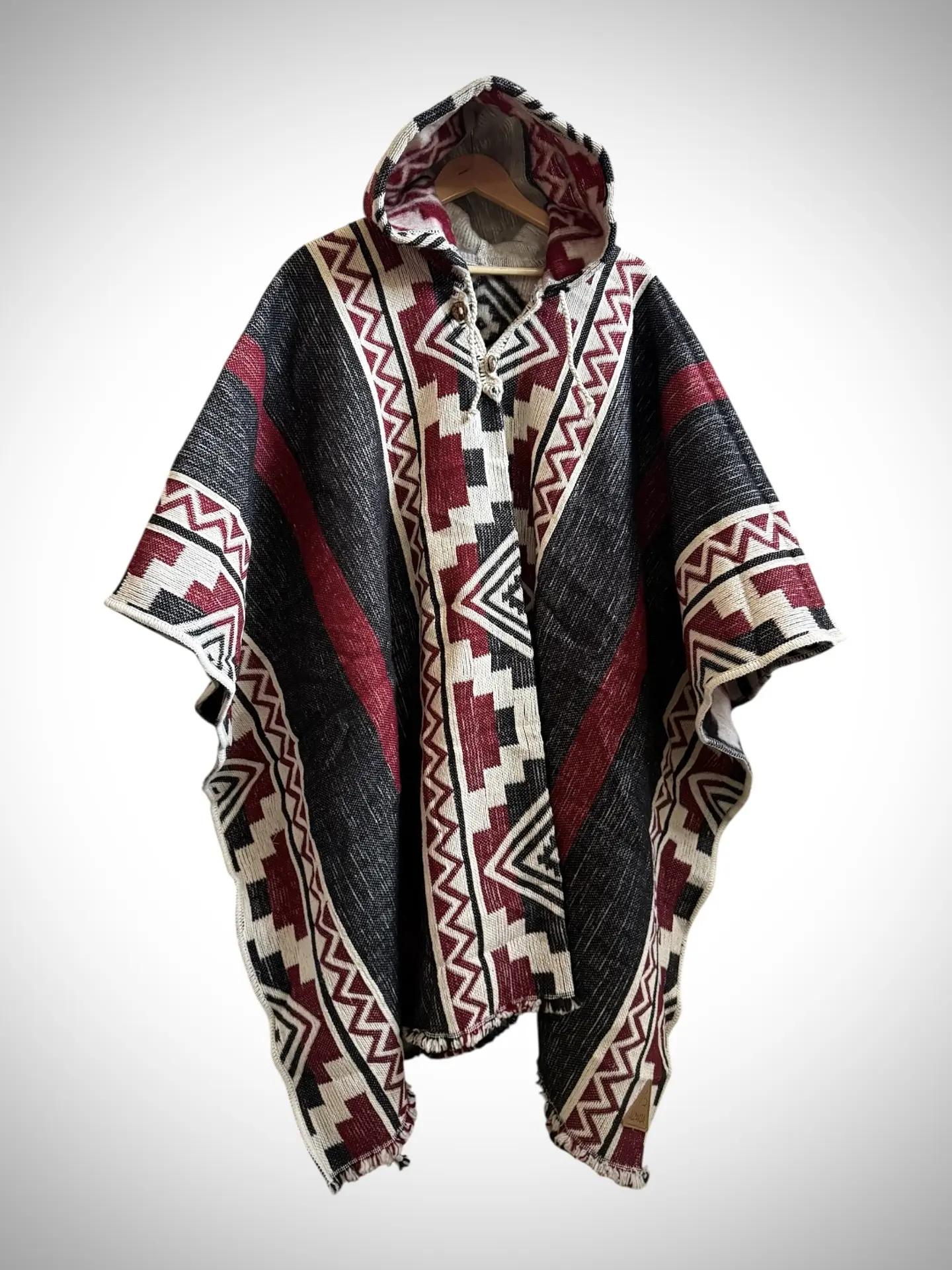 Poncho Telar Cherry 1