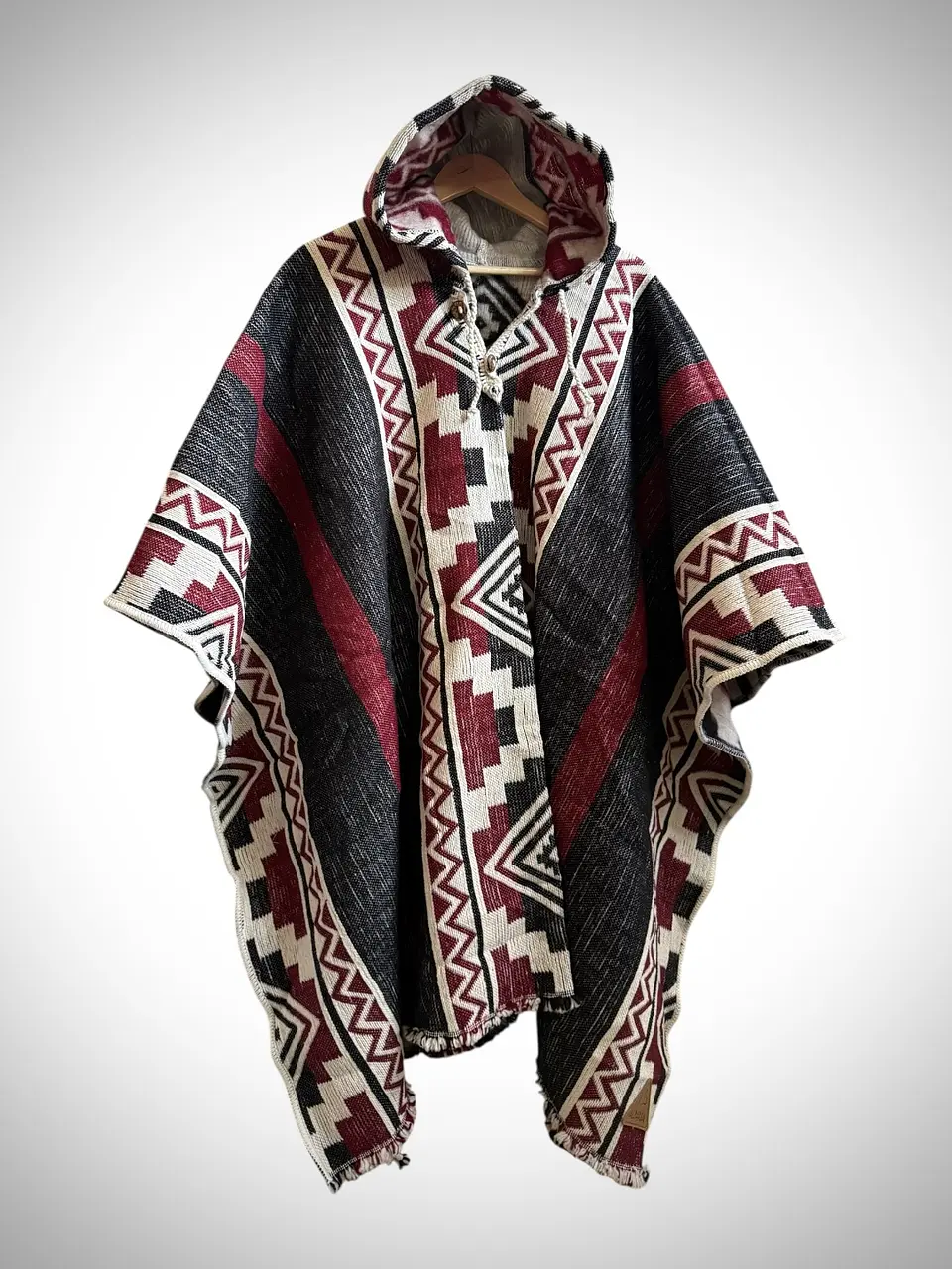 Poncho Telar Cherry 1