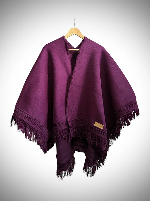 Ruana Alpakia Púrpura 