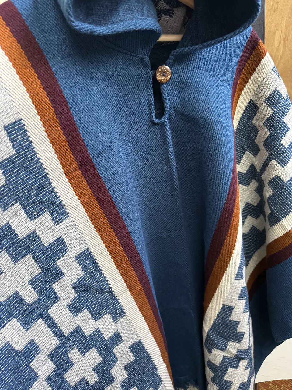 Poncho Araucano Azul 2