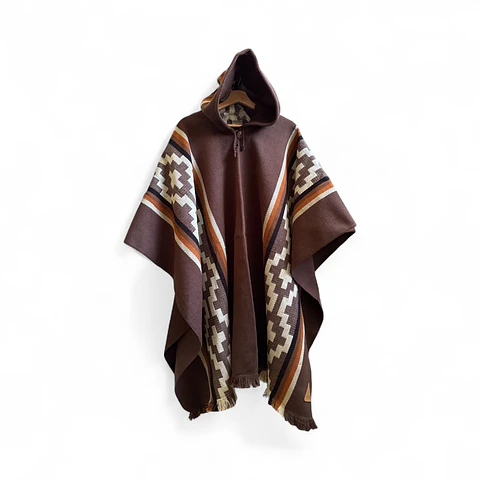 Poncho Araucano Café 