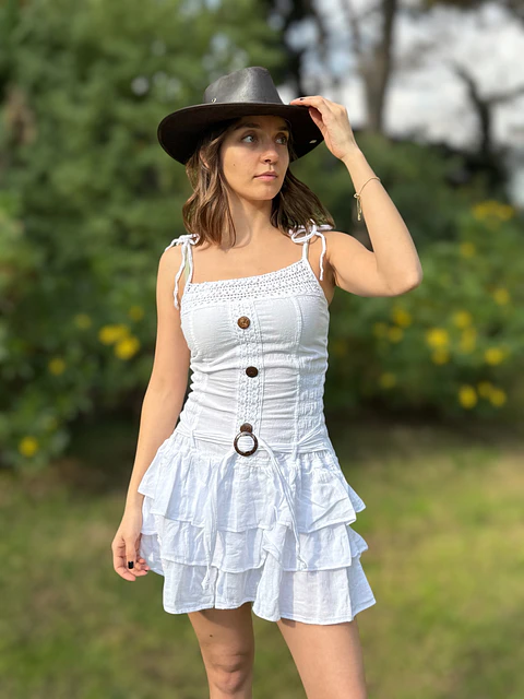 Vestido Corto Algodon Alpakia