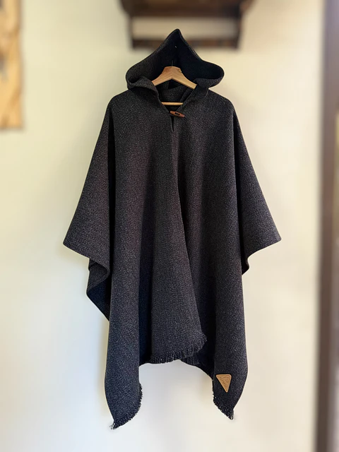 Poncho Golden Premium Marengo Capucha