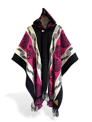 Poncho Tribal Fuccia