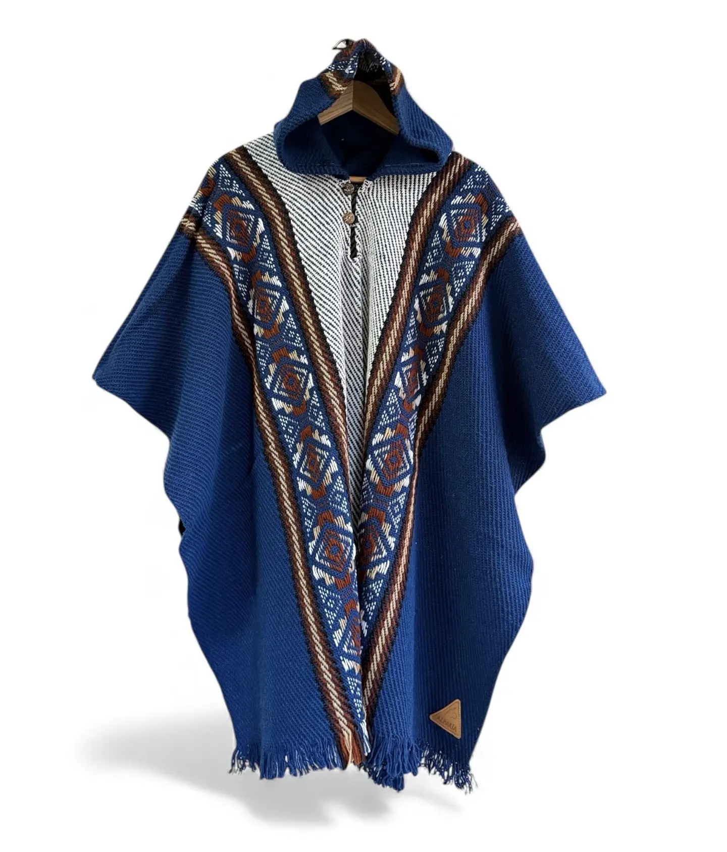 Poncho Capucha Azul 1
