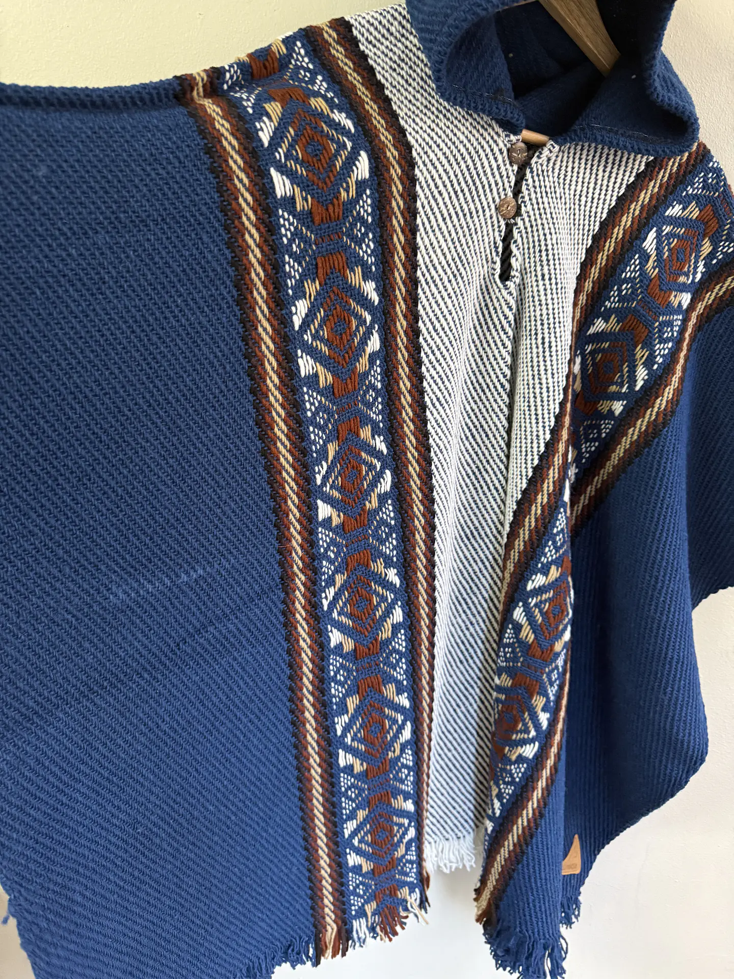 Poncho Capucha Azul 3