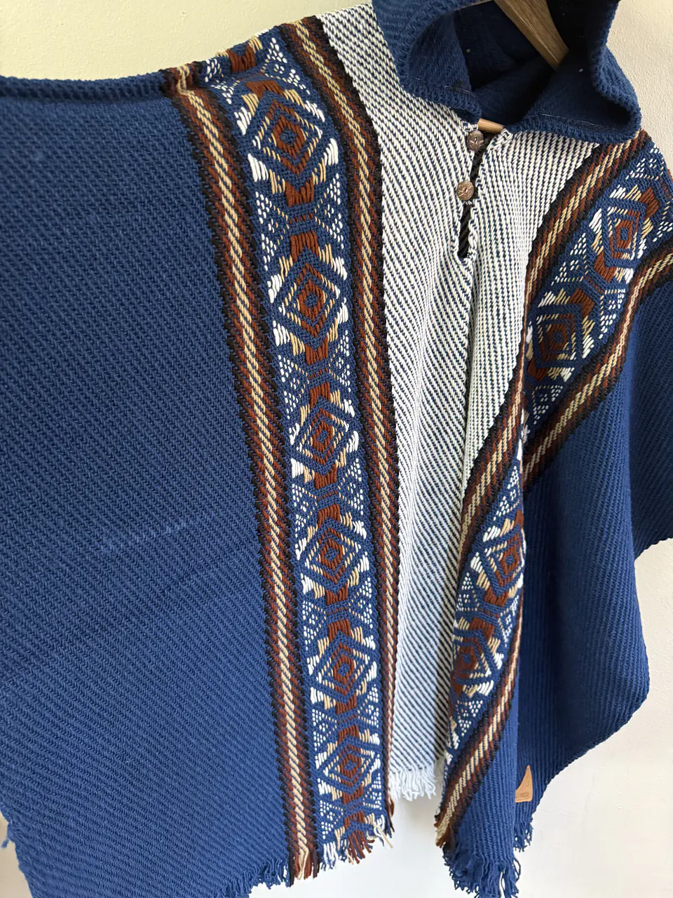Poncho Capucha Azul 3