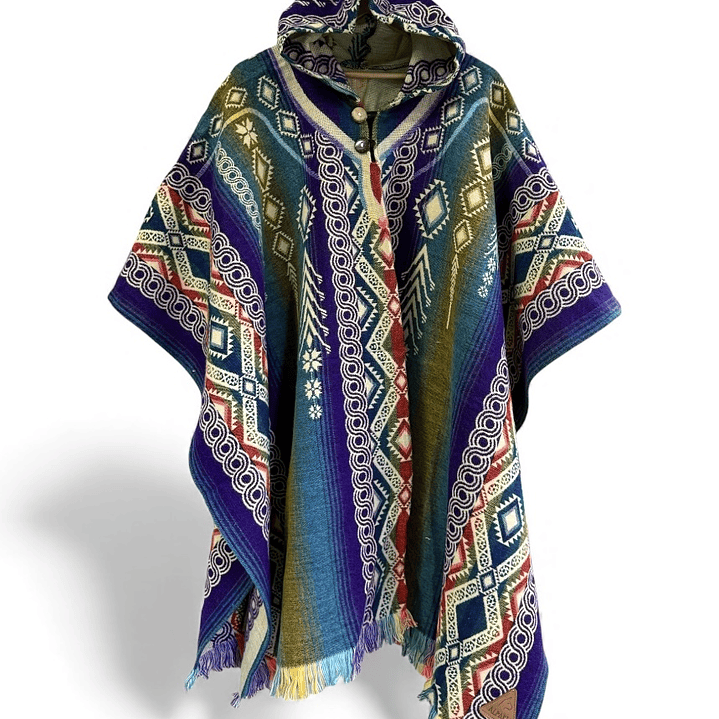 Poncho Fractal Zafiro 1