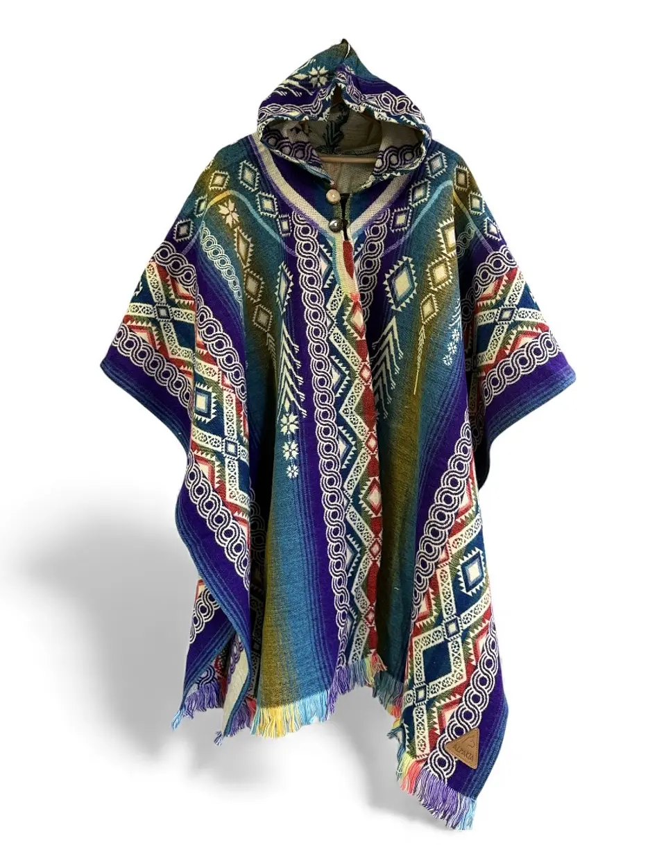 Poncho Fractal Zafiro 1