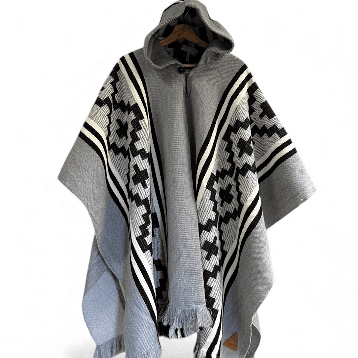 Poncho Araucano Gris 1