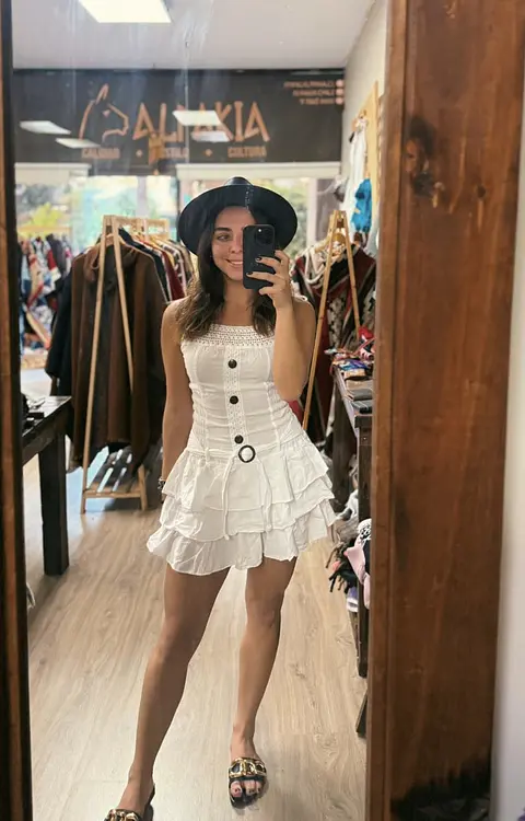 Vestido Corto Algodon Alpakia