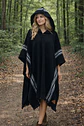 Poncho Exclusivo Negro Raya - vignette 2