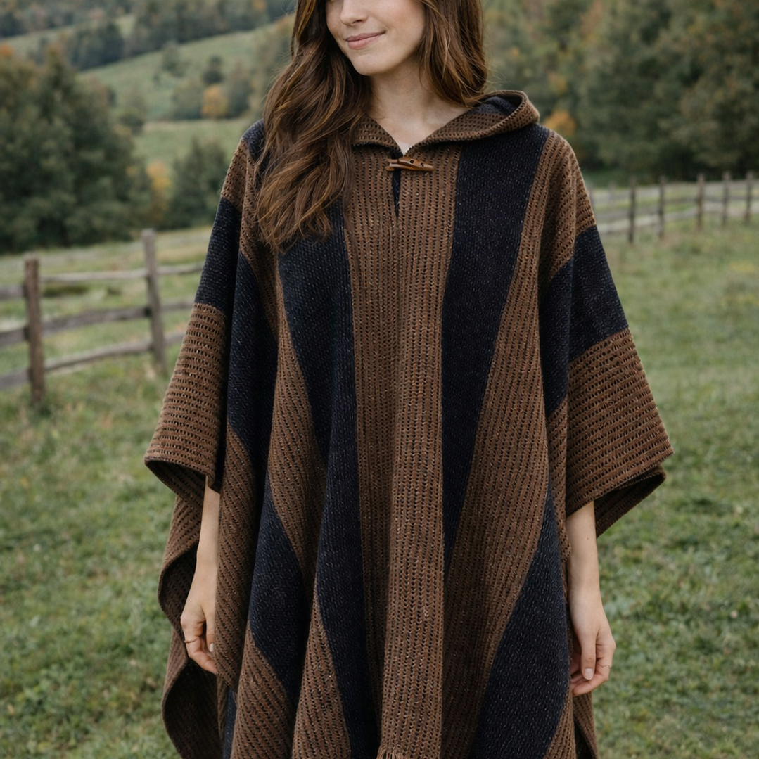 Poncho Exclusivo Marengo Café  2