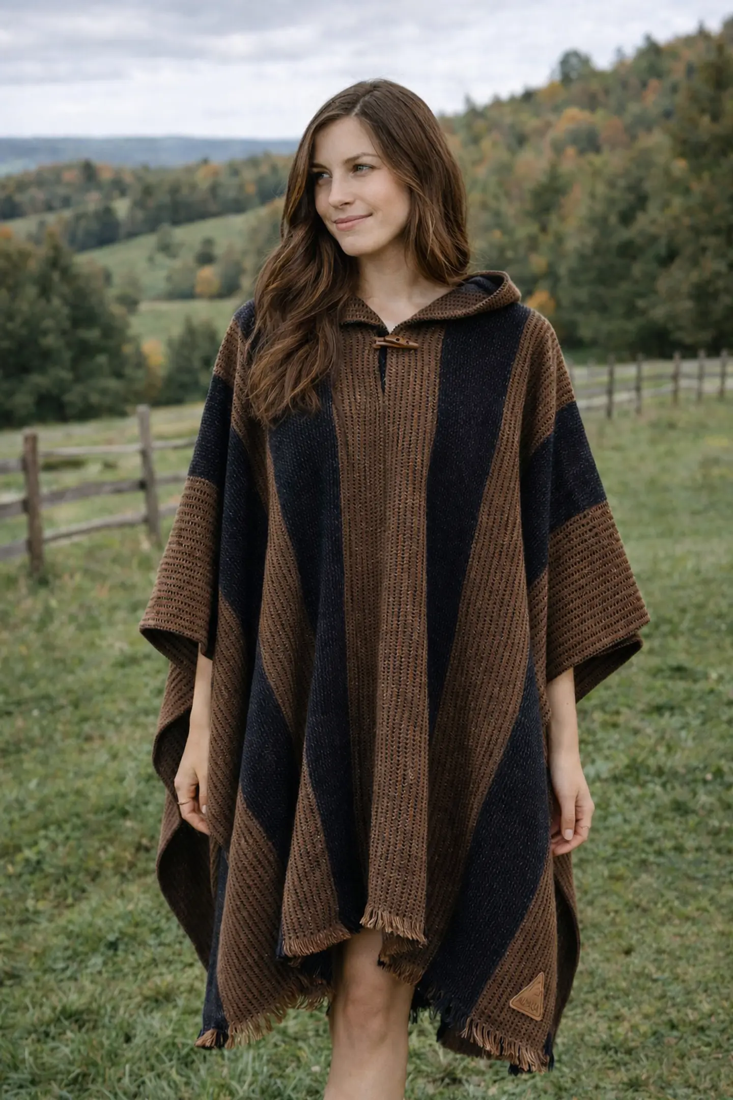 Poncho Exclusivo Marengo Café  2