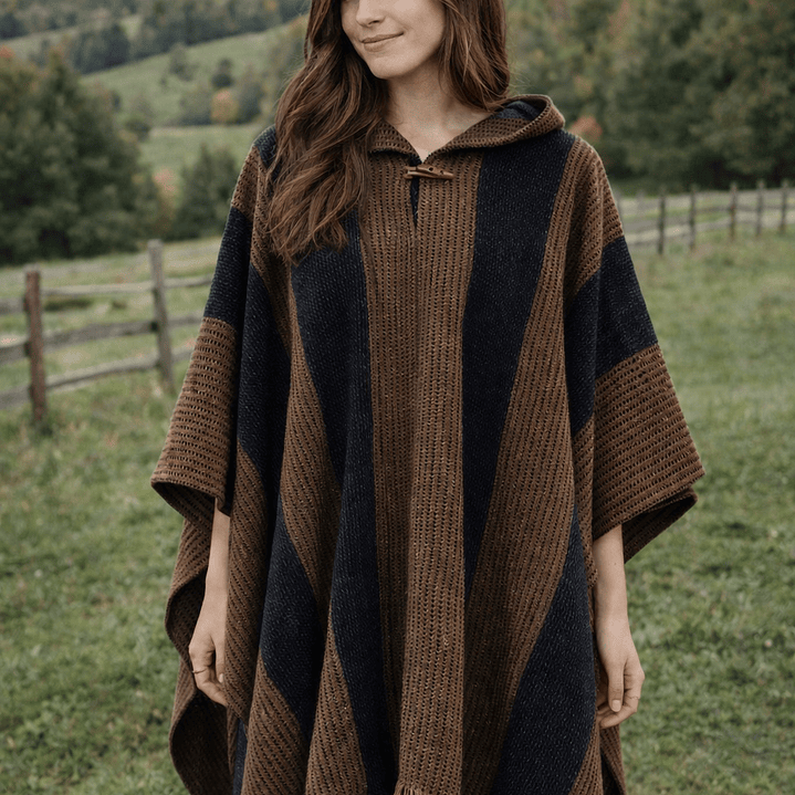 Poncho Exclusivo Marengo Café  2