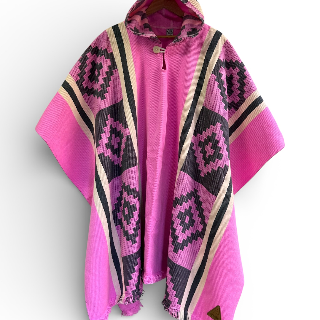 Poncho Araucano Rosa 1