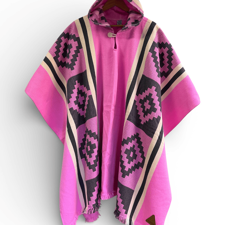 Poncho Araucano Rosa 1