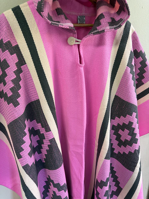 Poncho Araucano Rosa