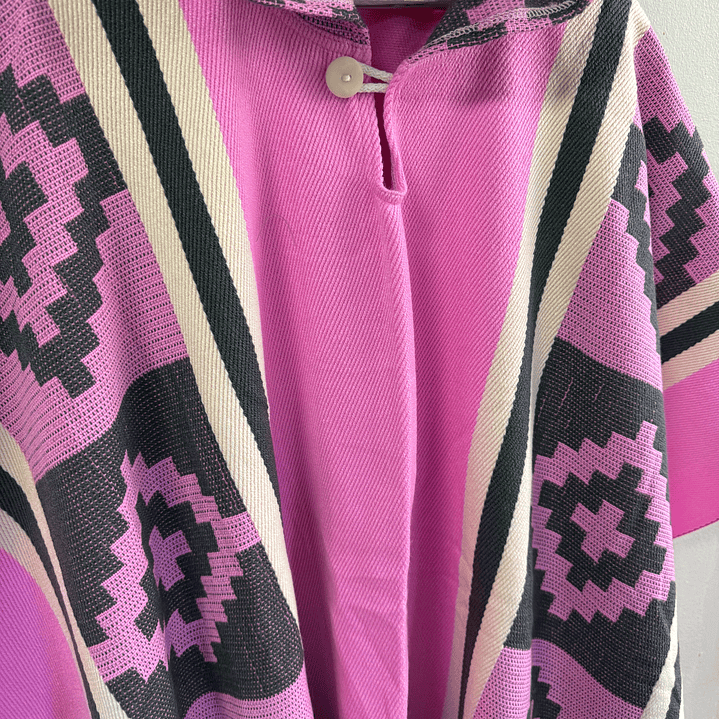 Poncho Araucano Rosa 2