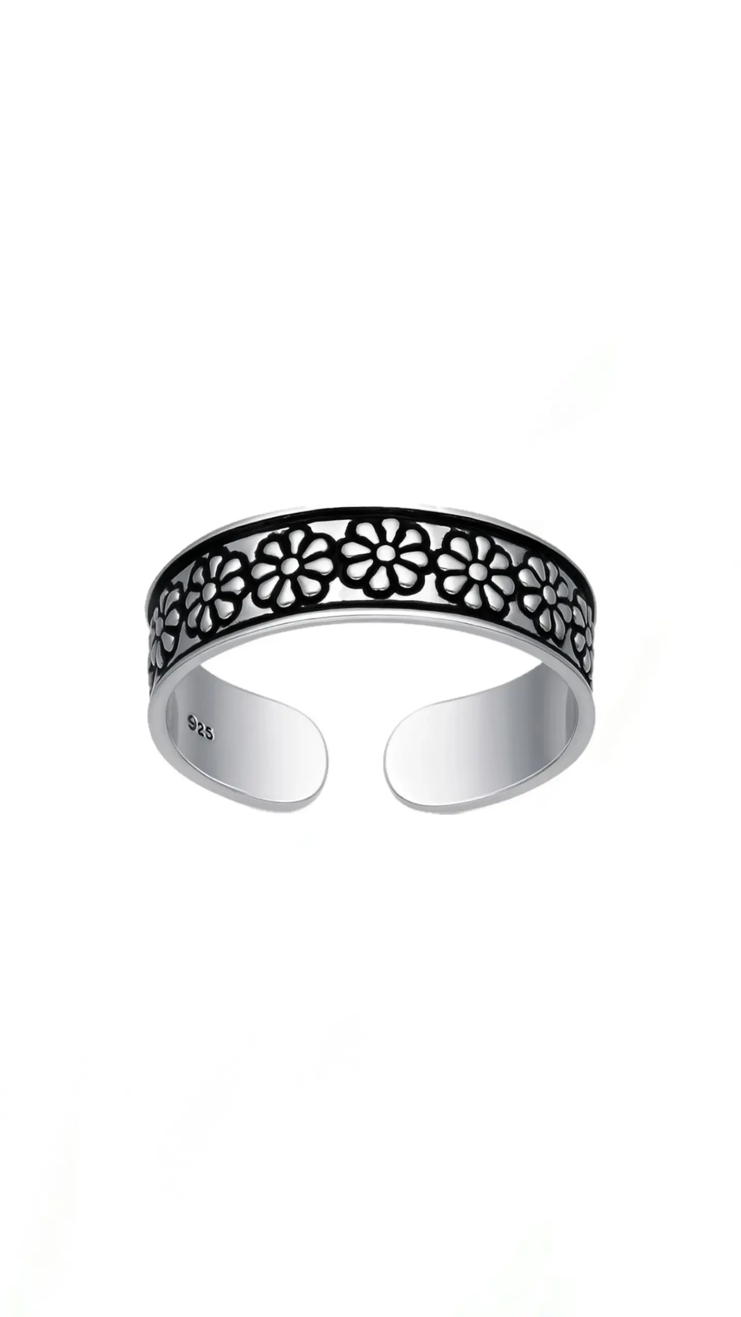 Anillo midi flores 1