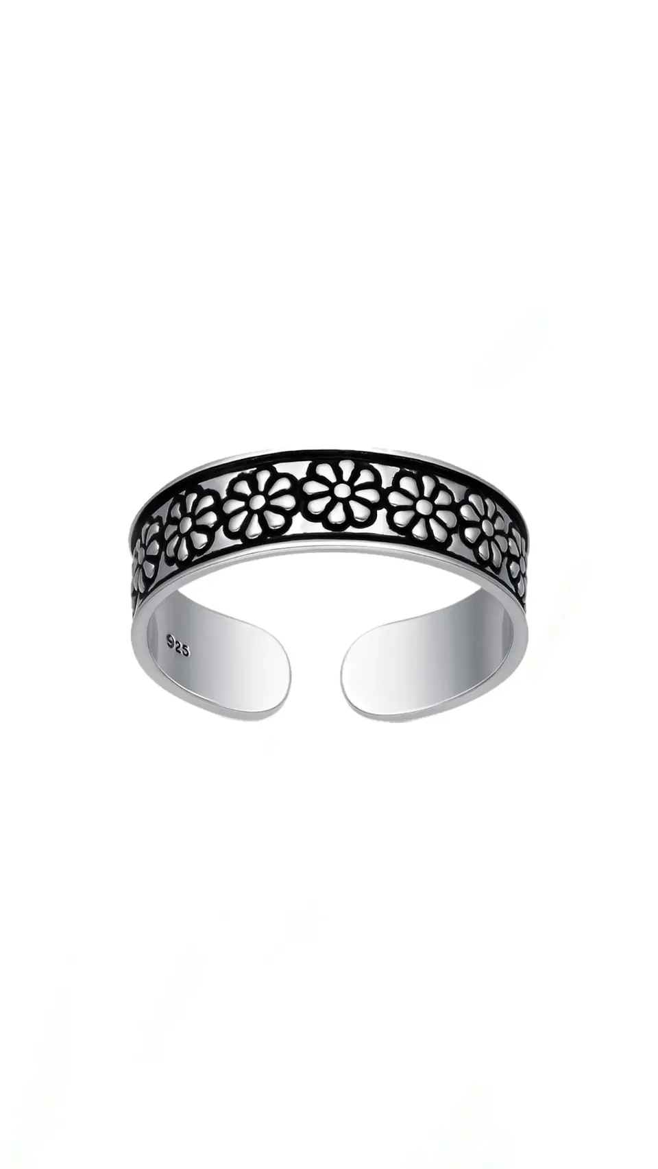 Anillo midi flores 1