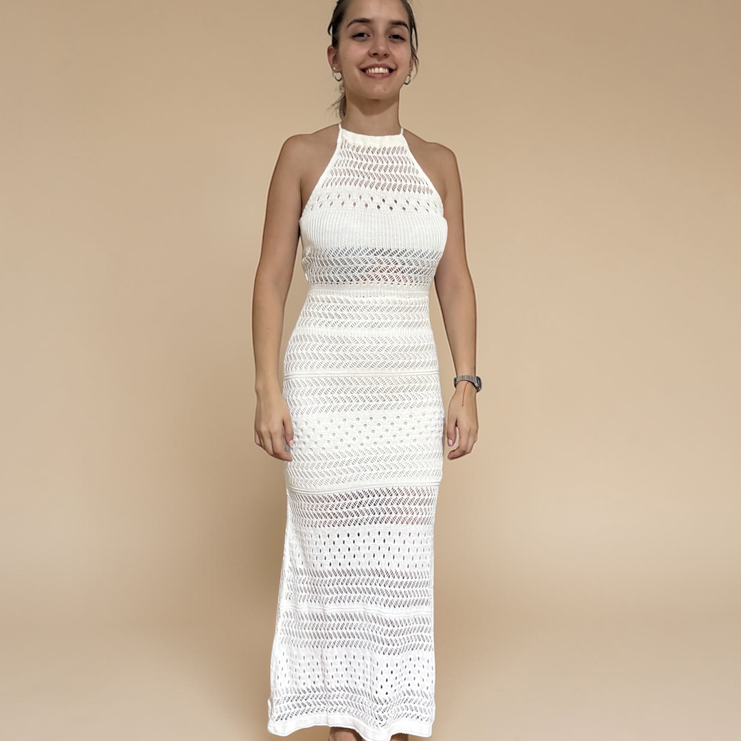 Vestido Hilo Blanco Alpakia 1