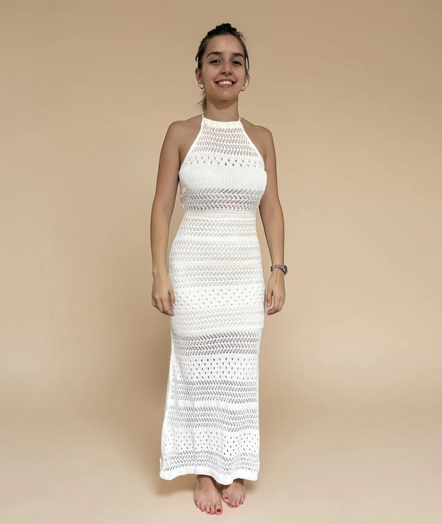 Vestido Hilo Blanco Alpakia 1