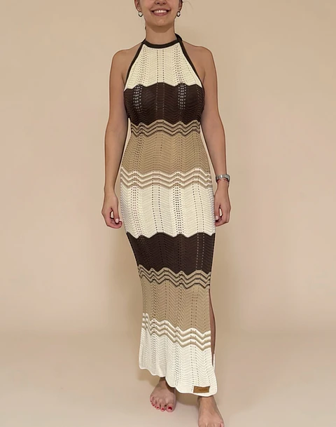 Vestido Hilo Cafe Alpakia