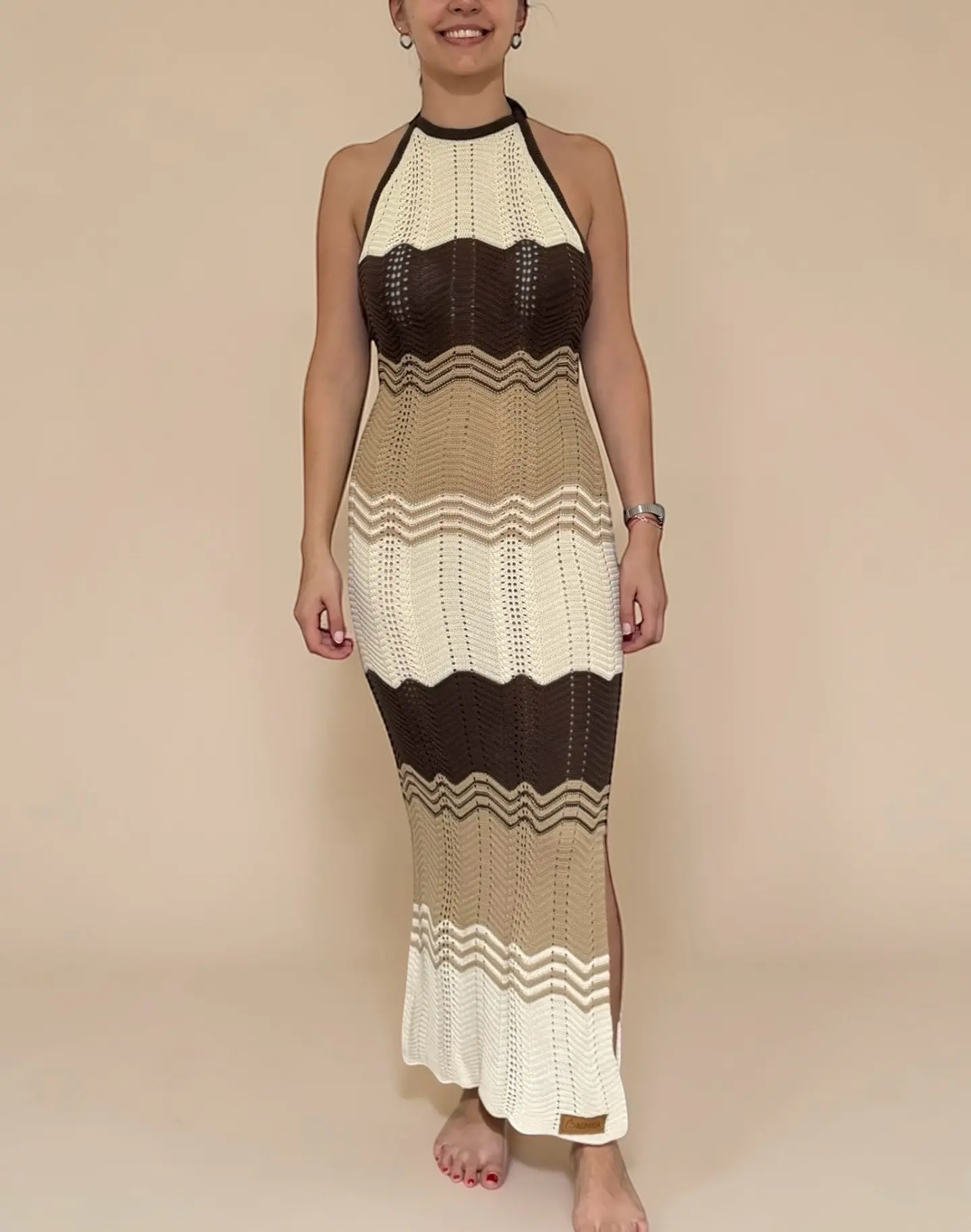 Vestido Hilo Cafe Alpakia 2