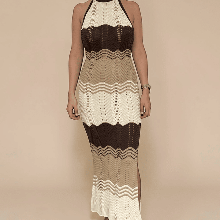 Vestido Hilo Cafe Alpakia 2