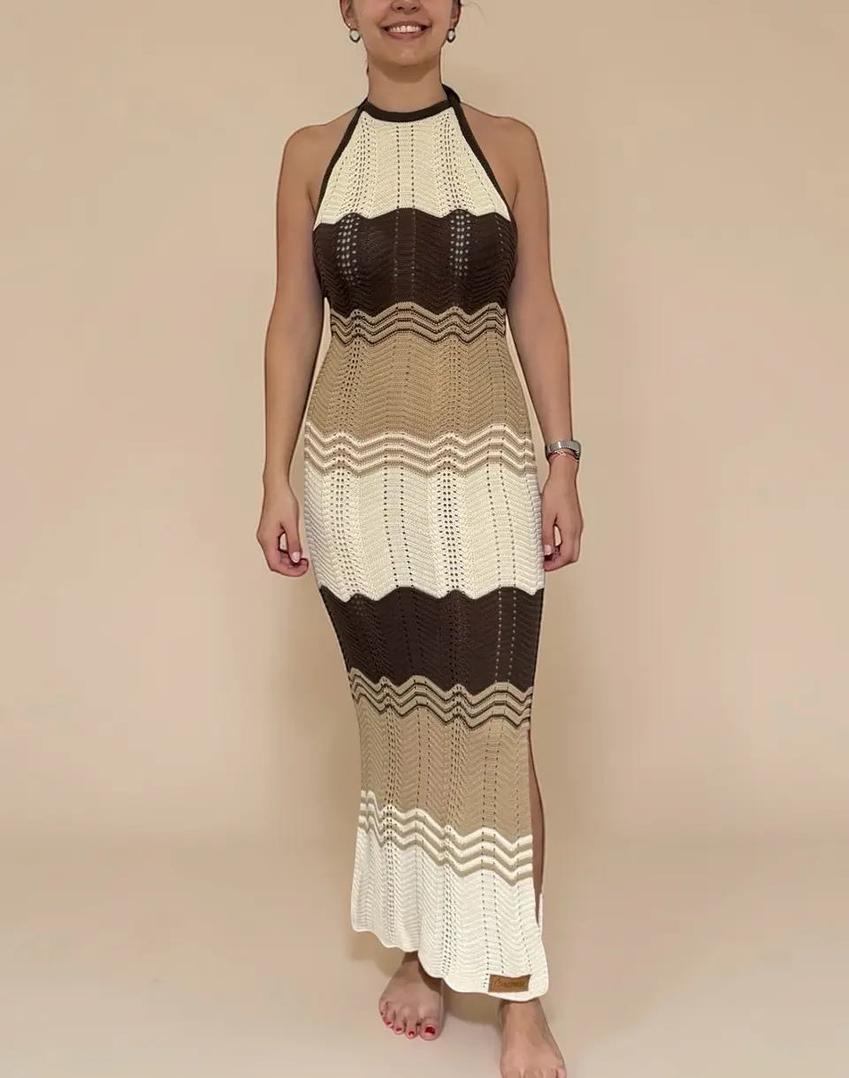 Vestido Hilo Cafe Alpakia 2
