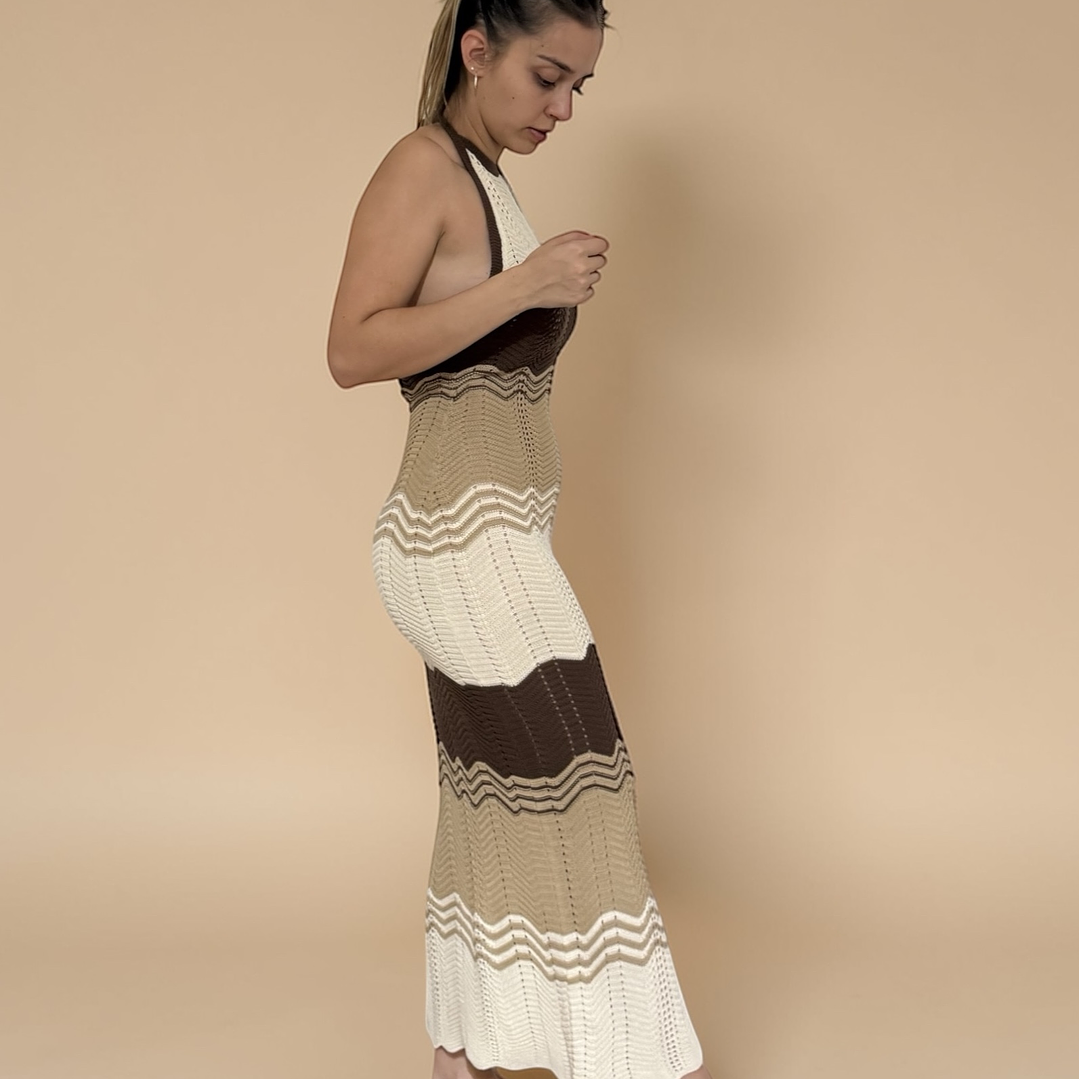 Vestido Hilo Cafe Alpakia 1