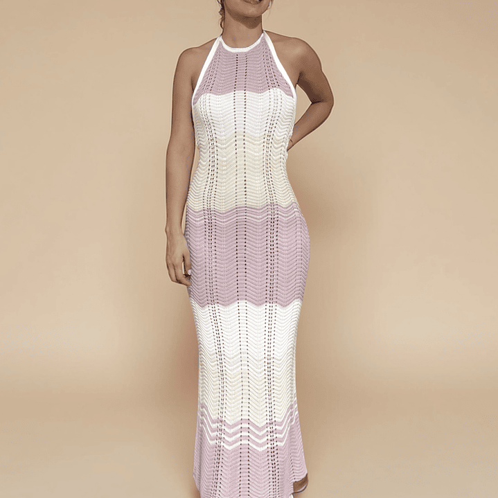 Vestido Hilo Palo Rosa Alpakia 2