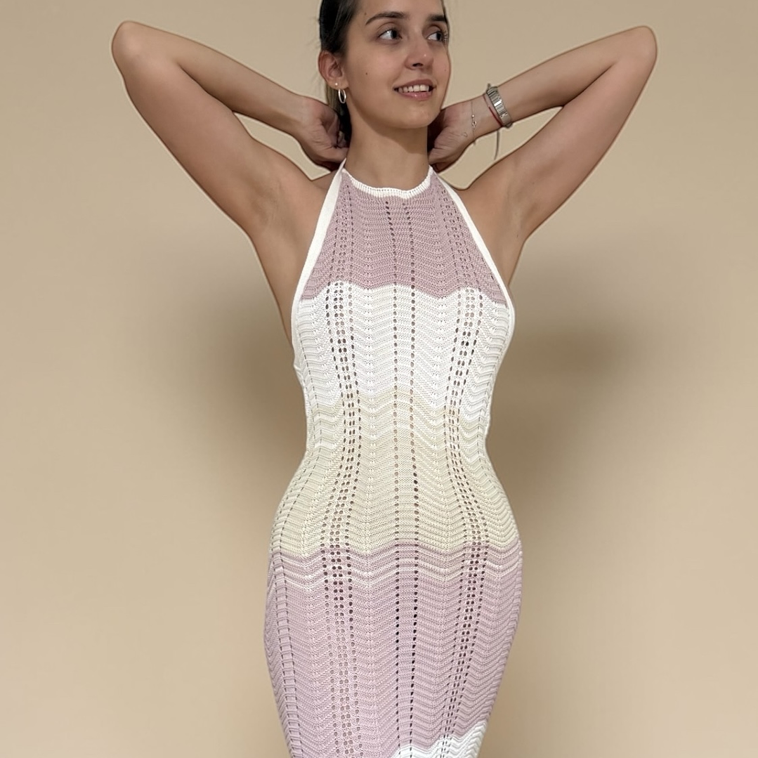 Vestido Hilo Palo Rosa Alpakia 1