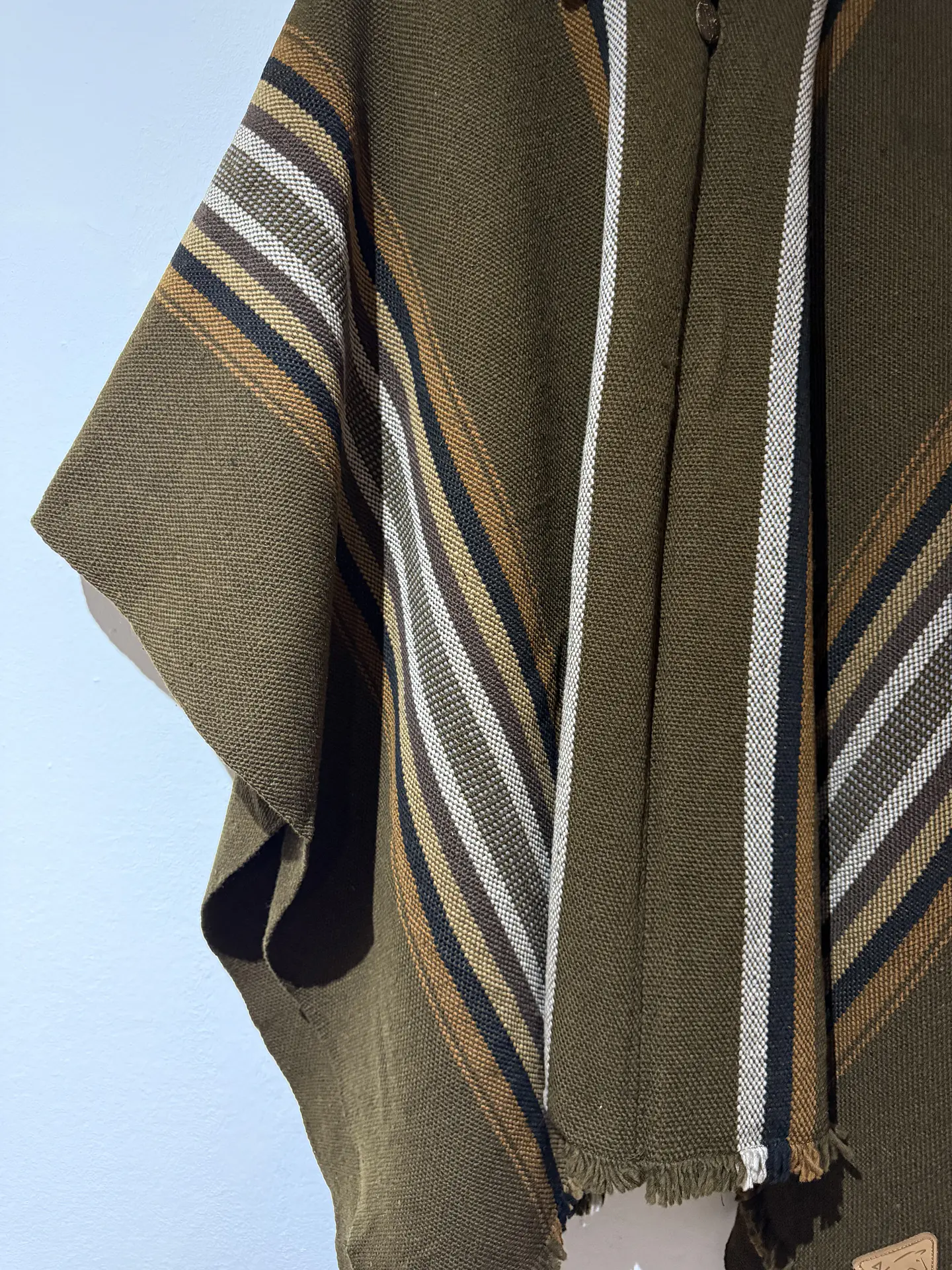 Poncho Verde Musgo Raya 3