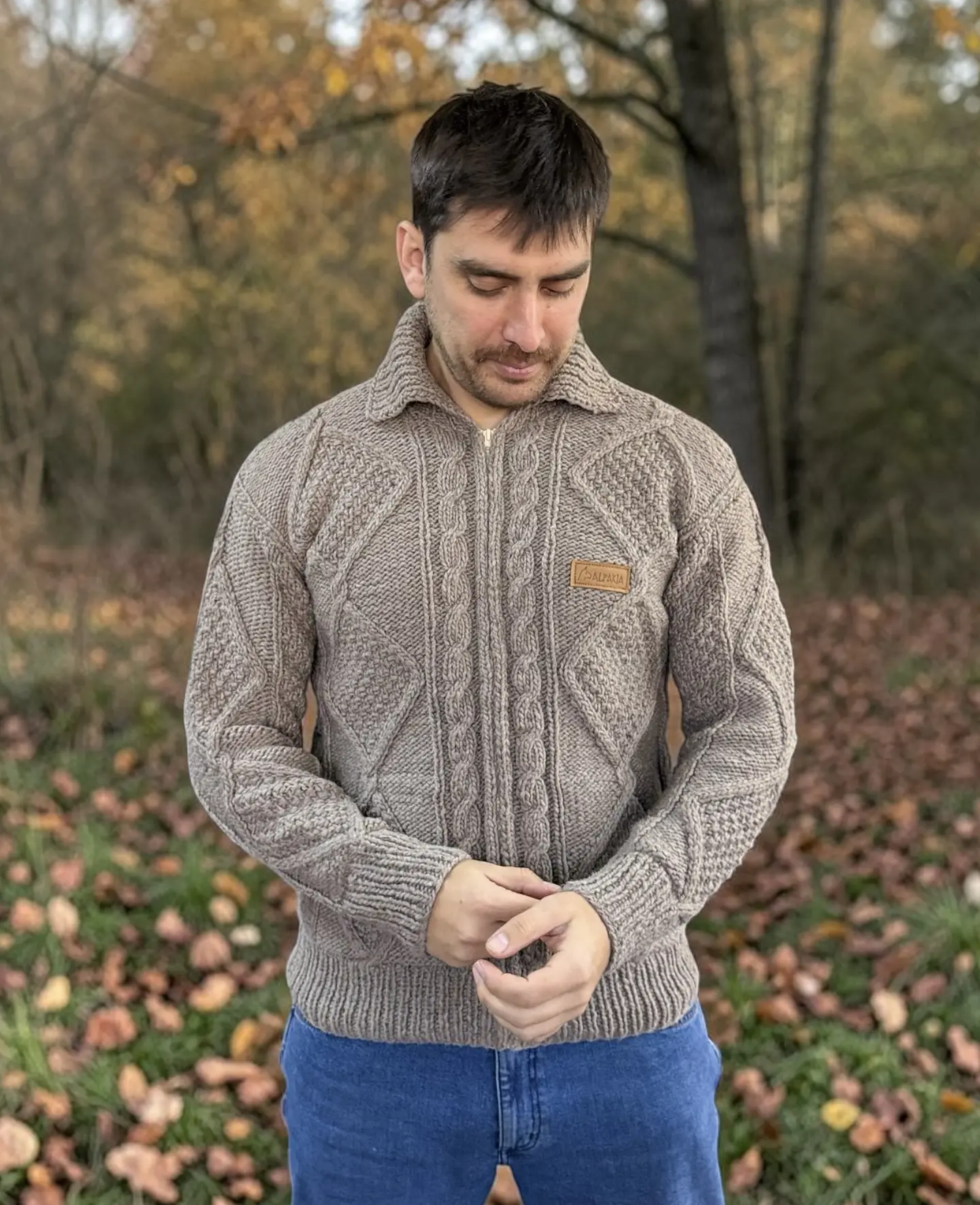 Poleron Trenzado Cuello 3