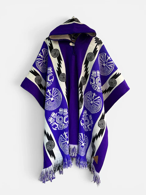 Poncho Tribal Purpura
