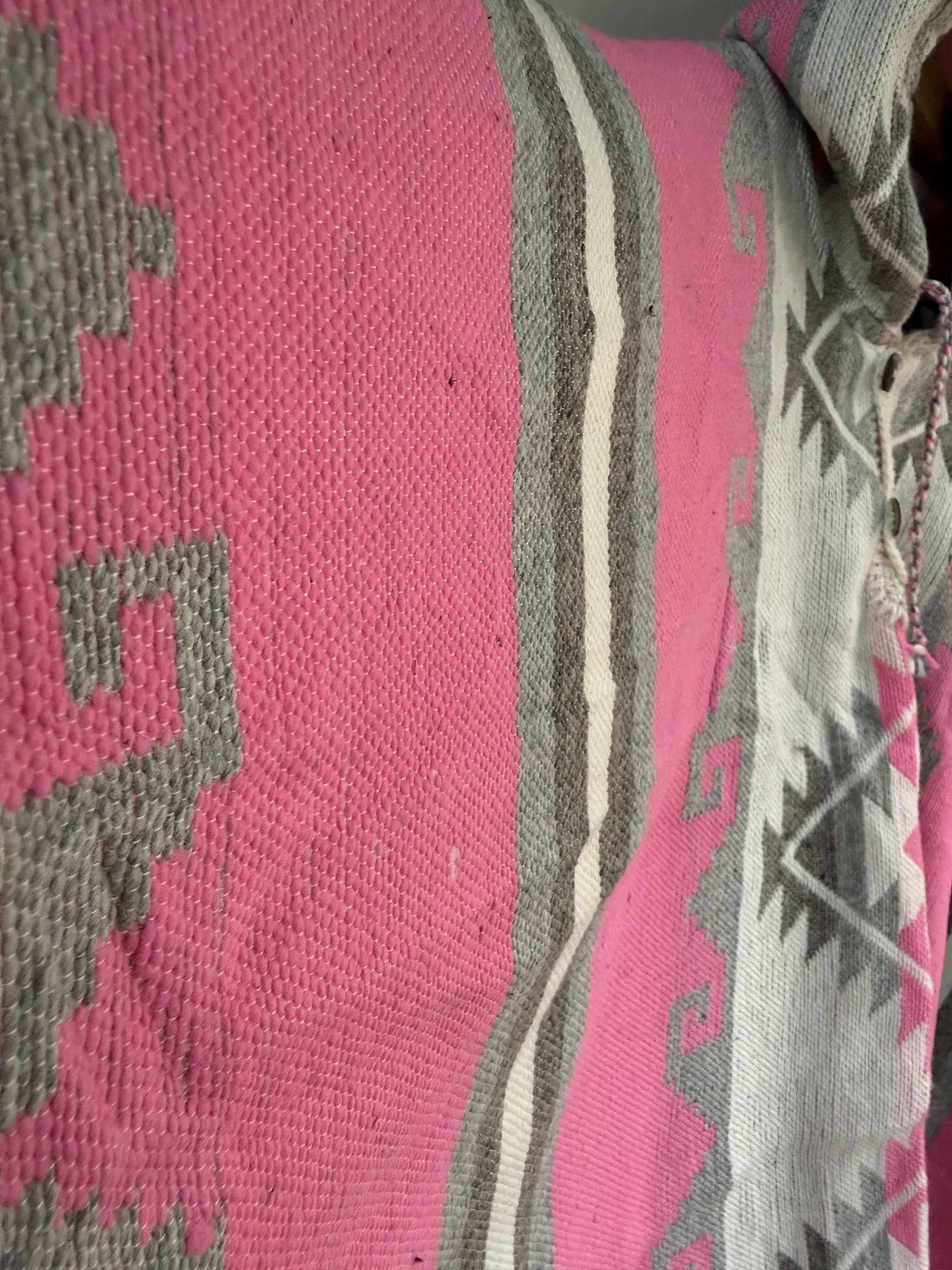 Poncho Telar Maya Rosa 3