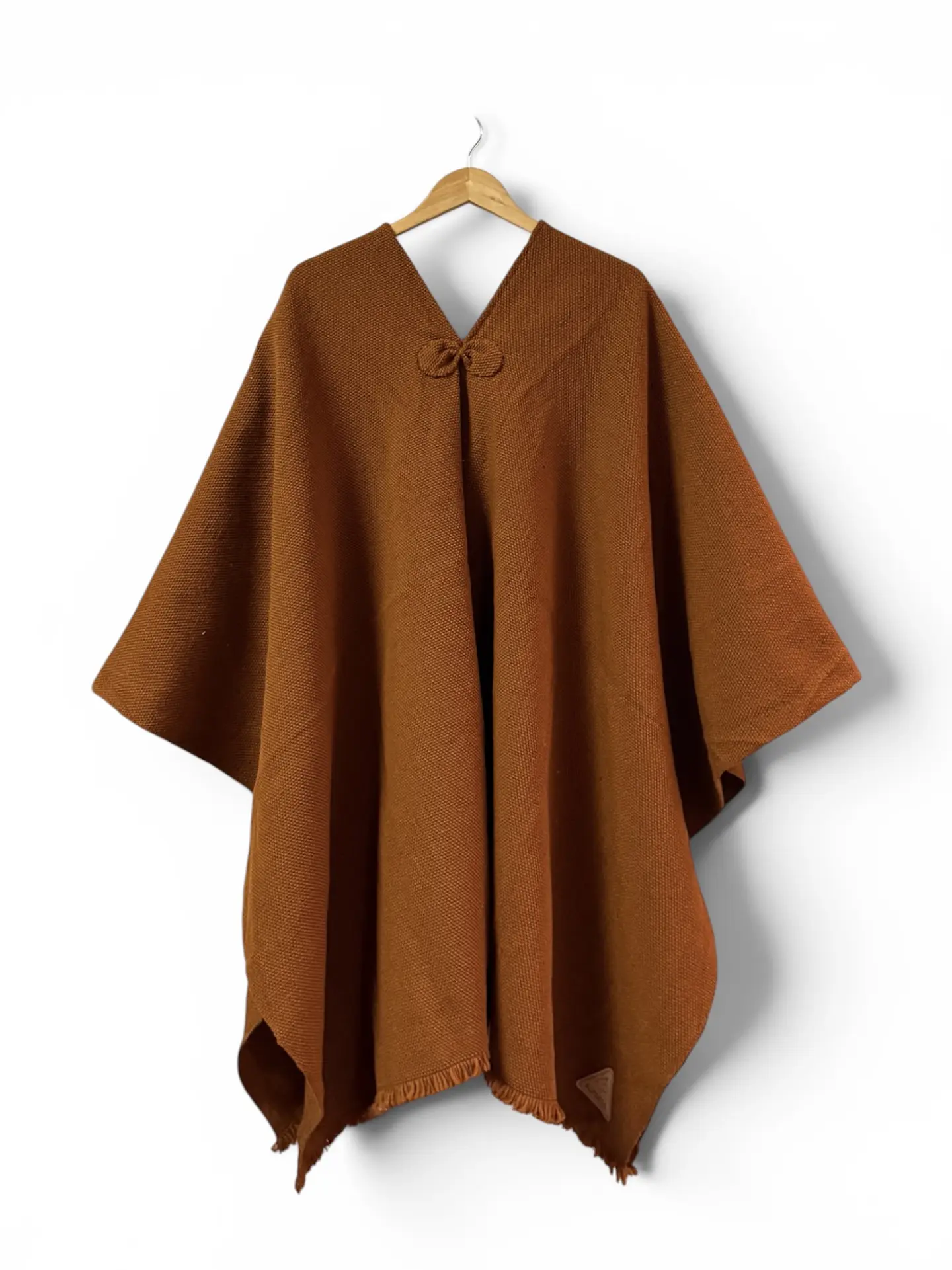 Poncho Premium Tradicional Terracota 1