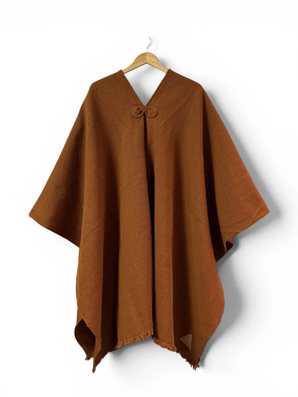 Poncho Premium Tradicional Terracota 1