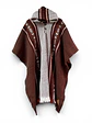 Poncho Capucha Coqueado Cafe - thumbnail 1