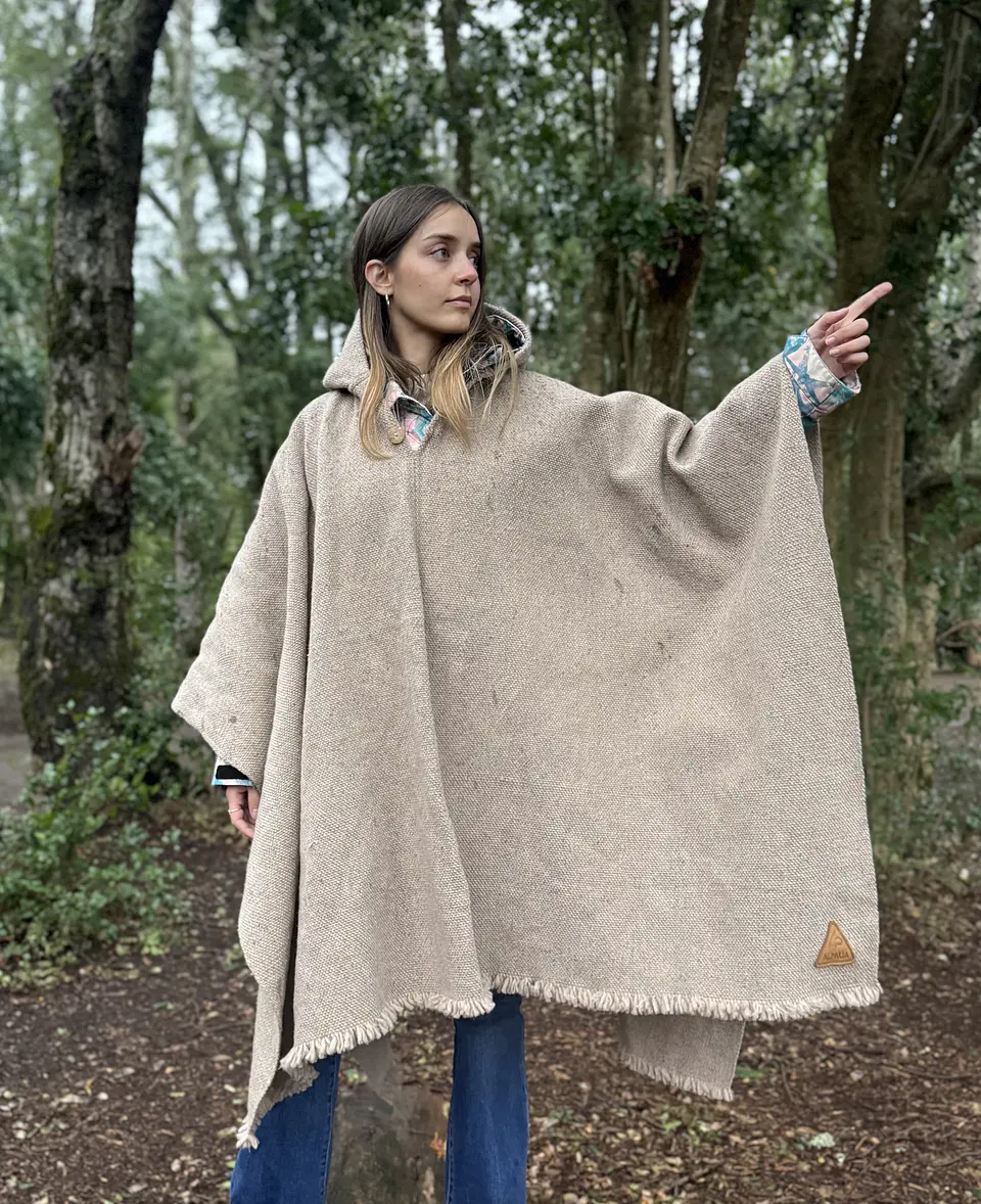 Poncho Premium Beige 3