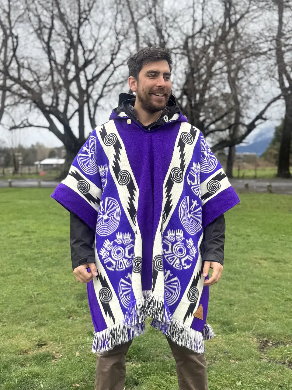 Poncho Tribal Purpura 2