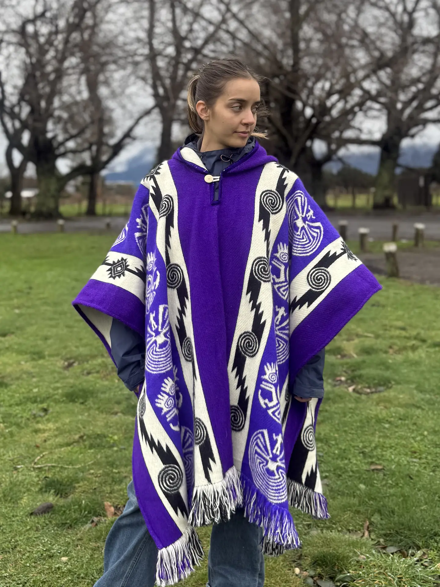 Poncho Tribal Purpura 9