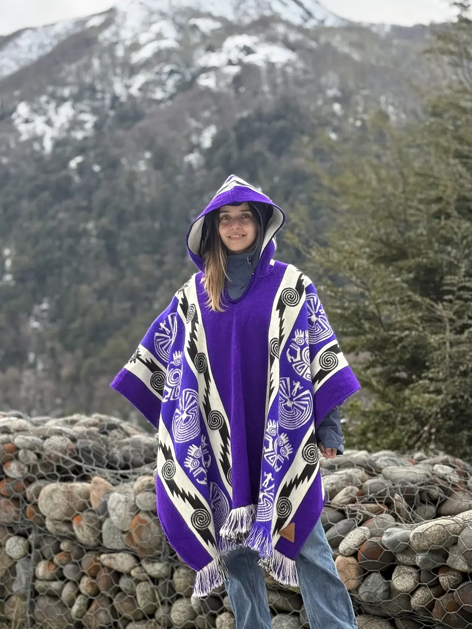 Poncho Tribal Purpura 3