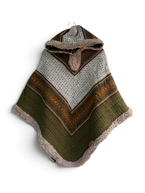 Poncho Tres Puntas Verde