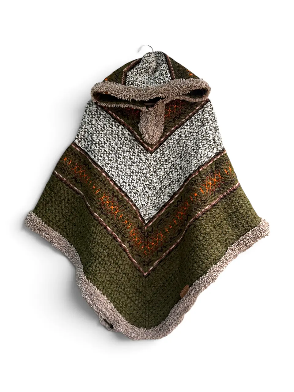 Poncho Tres Puntas Verde 1