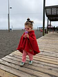 Poncho Niño/a Rojo - Miniatura 3