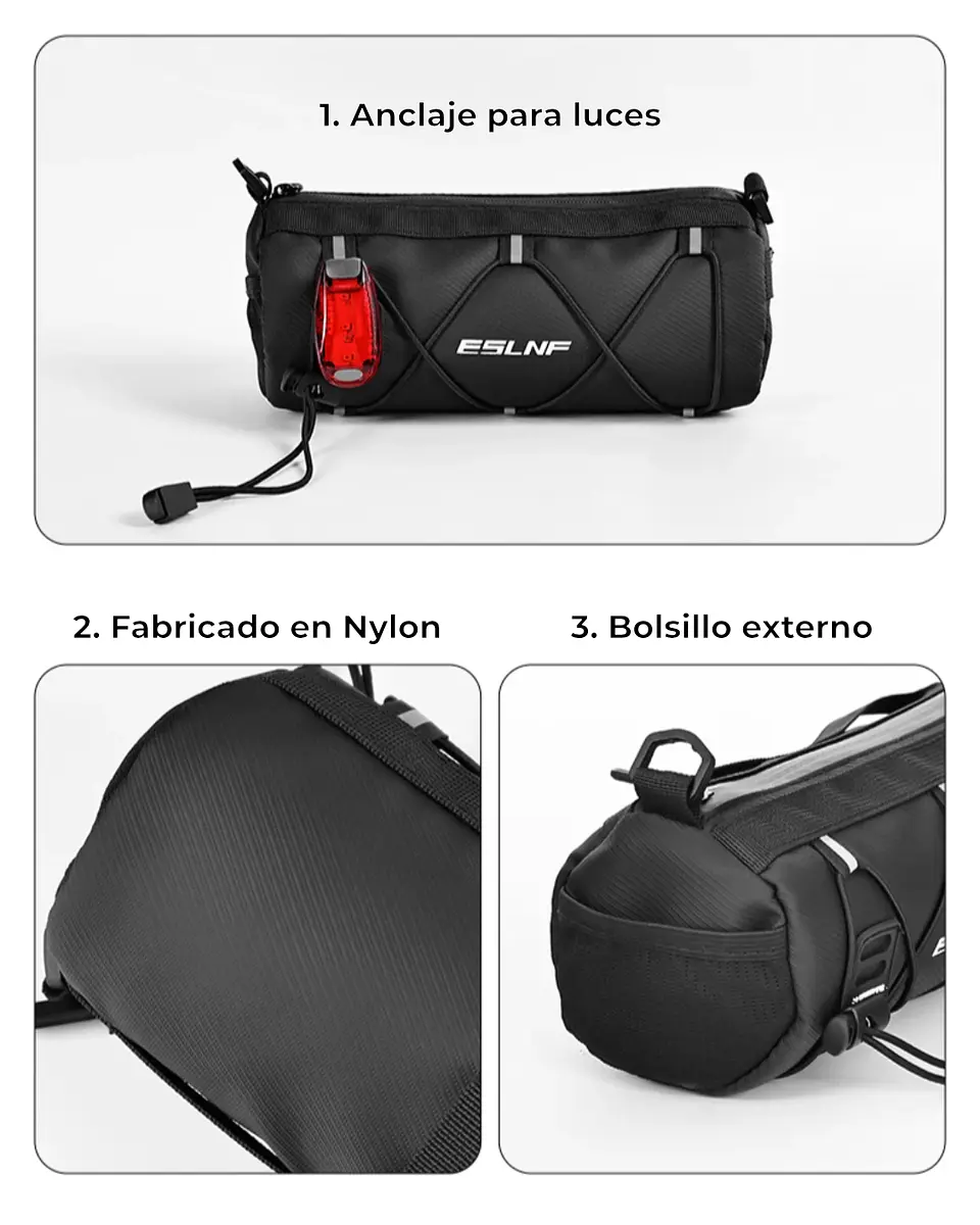 Bolso de Manillar ESLNF Impermeable para Bicicleta 4
